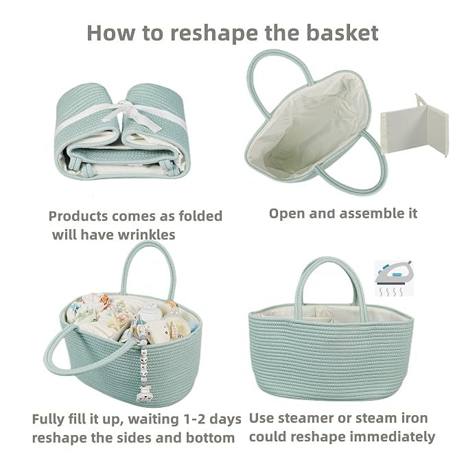 Large Baby Diaper Caddy Organizer - Image 7