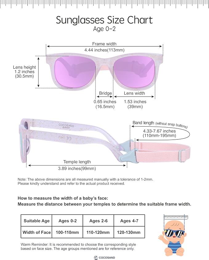 COCOSAND Flexible Baby Sunglasses - Image 5