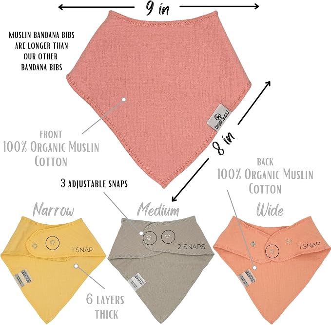 DiaperSquad's Baby Bibs for Drooling and Teething, Bibs for Boys, Baby Girl - Image 4