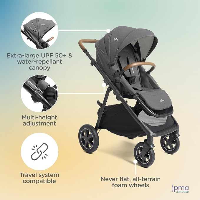 Joie Hazel Height Adjustable Stroller – Travel-Friendly Stroller - Image 3
