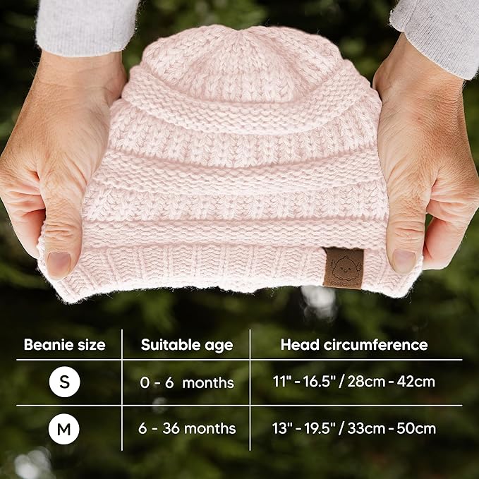 3-Pack Baby Beanies for Boys, Girls - Image 5