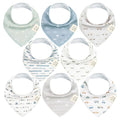8-Pack Organic Baby Bandana Bibs by KeaBabies