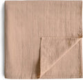 mushie Muslin Baby Swaddle Blanket | 100% Organic Cotton by mushie