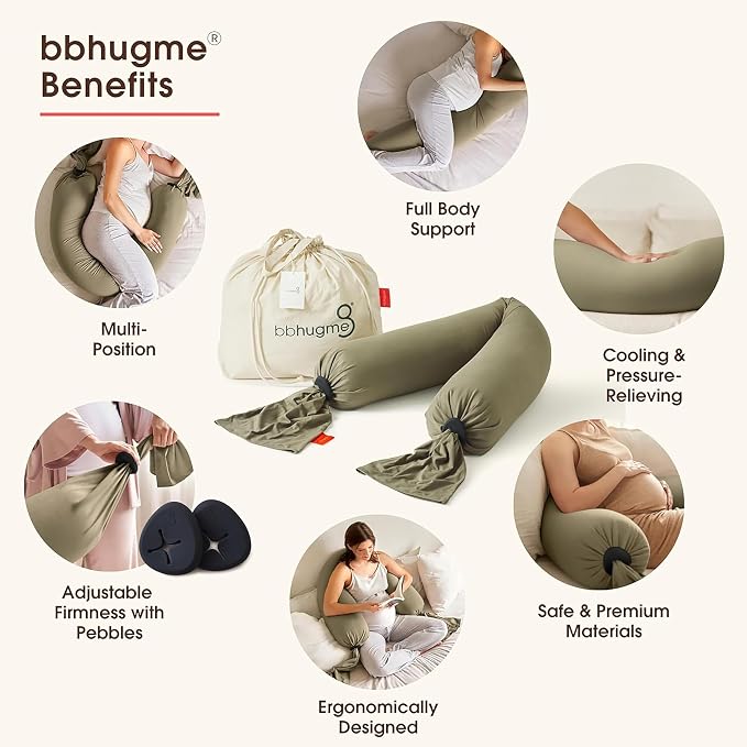 bbhugme Adjustable Pregnancy Pillow – Full Body Support - Image 2