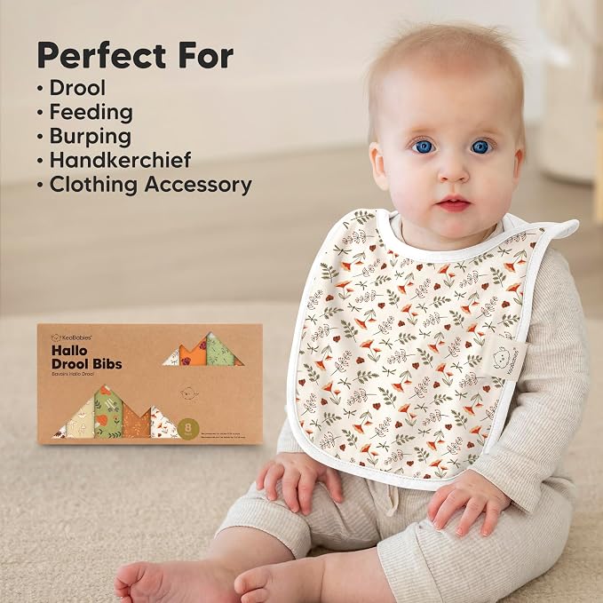 8-Pack Baby Bibs for Boys, Girls - Image 8