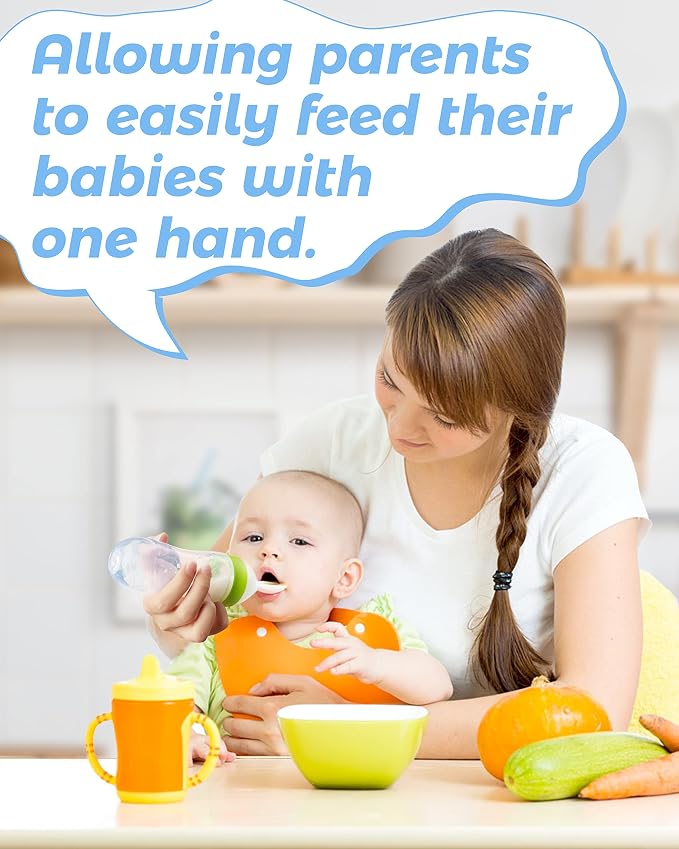 3 Pack Baby Food Feeder, 3 Oz Silicone Baby Feeder, 3 Colors Food Dispensing - Image 5