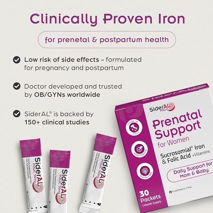 SiderAL Prenatal Vitamins for Women | Clinically Proven Iron Supplement for - Image 7