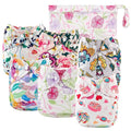 Babygoal Cloth Diaper Cover for Girls, Baby Adjustable Reusable Covers for by babygoal