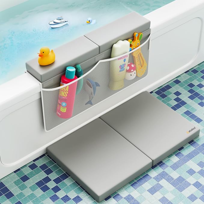 Premium Bath Kneeler, Baby Bath Kneeler and Elbow Rest Pad Set, Kneeling Pad by BATALEEMadeParentingEasy