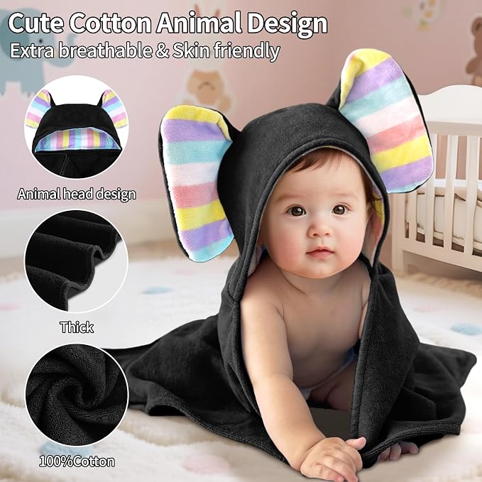 VOOVA & MOVAS Thick Baby Hooded Bath Towel - Image 4