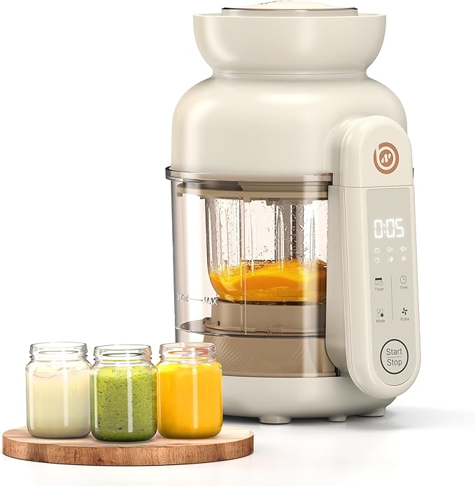 Auto Baby Food Maker, Glass Baby Food Mills, Baby Blender & Steamer and Puree by BabyNutri