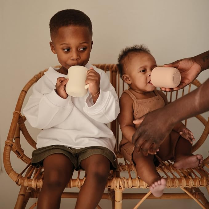 mushie 100% Silicone Training Cup & Straw - Image 4