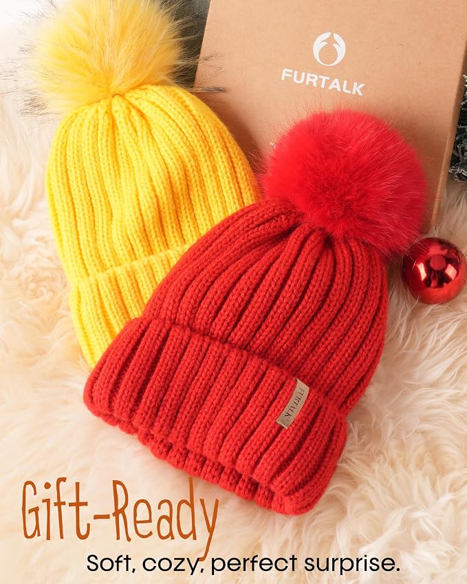 FURTALK Kids Winter Hat Toddler Knitted Beanie - Image 3