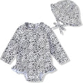 Infant Baby Girl Swimsuit One-Piece Long Sleeve Rash Guard by YOUNGERTREE