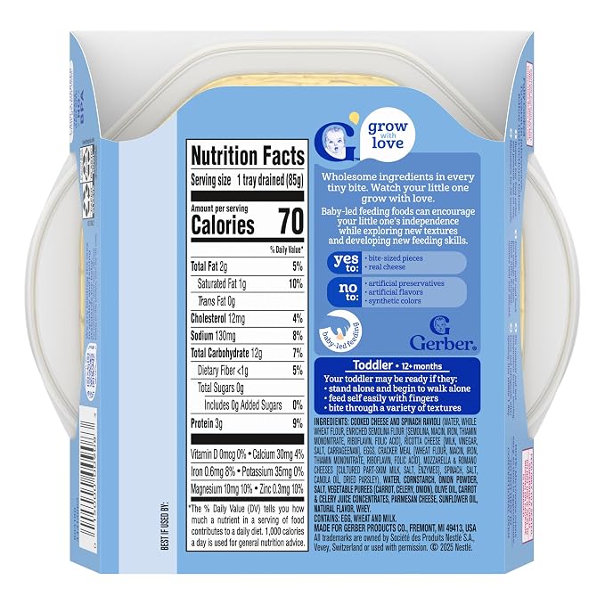 Gerber Pick-ups Cheese & Spinach Ravioli, 6 Ounce - Image 3