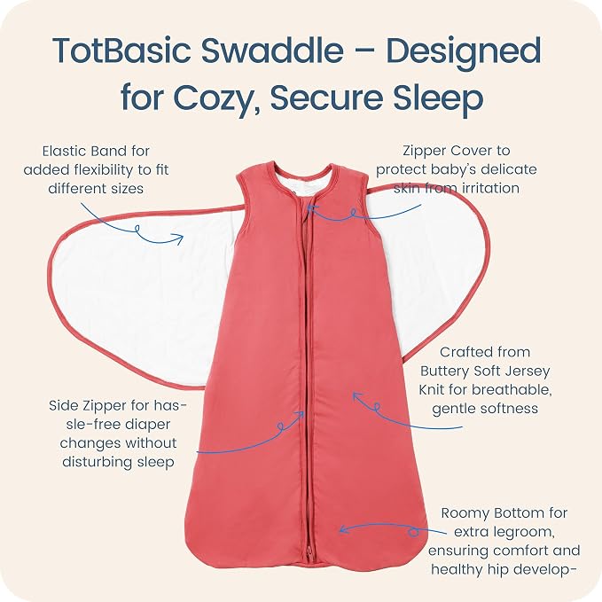 Newborns Swaddle Sleep Sack 0–3 Months, 1.0 TOG Baby Blanket - Image 2