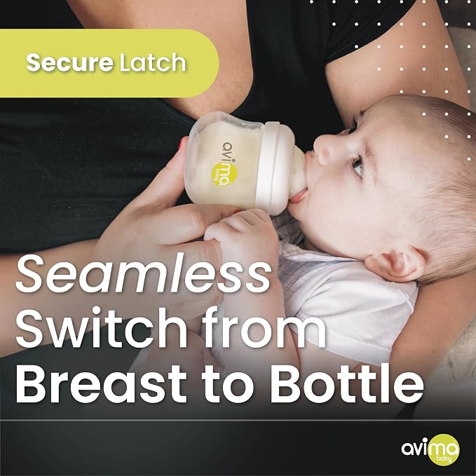 Avima Baby Wide Neck Bottle Starter Kit – 12 Piece Set. Anti Colic Feeding Set - Image 4
