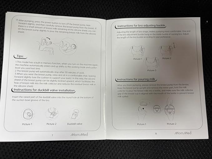 MomMed Wearable Breast Pump – Double Electric Hands-Free Breast Pump, - Image 12