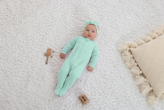 GUISBY Long Sleeve Baby Footed Pajamas - Image 5