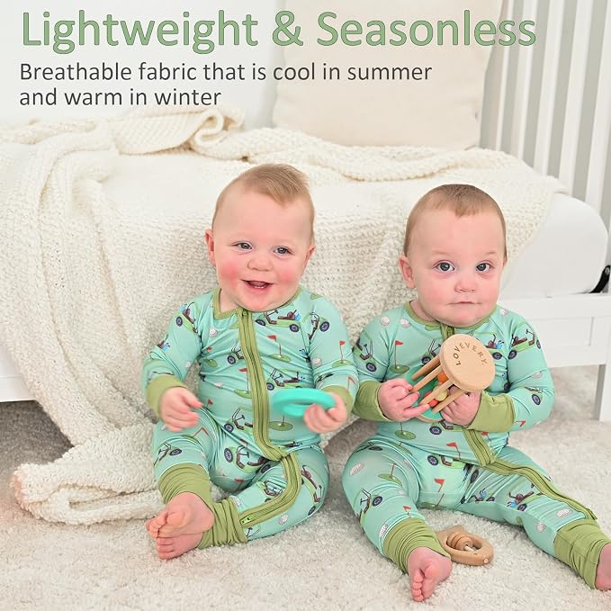 LollyBanks Baby Pajamas, 2-Way Zipper Romper, 95% Viscose Made from Bamboo and - Image 4