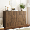8 Drawer Dresser for Bedroom, Modern Fluted Double Dresser, Mid Century Wooden by Provideyouwithbestproduct%EF%BC%81