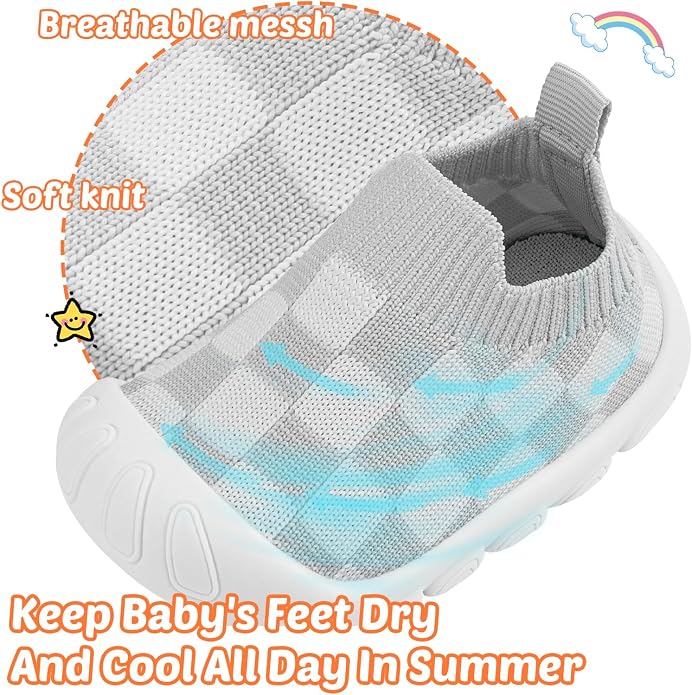 Baby Walking Shoes Toddler Girl Boy Soft Sole Breathable Cotton Canvas Shoes - Image 3