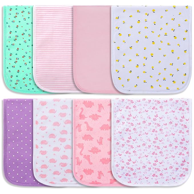 Hakochia Burp Cloths for Baby Boy & Girl Organic Cotton Large Unisex Burp by Hakochia