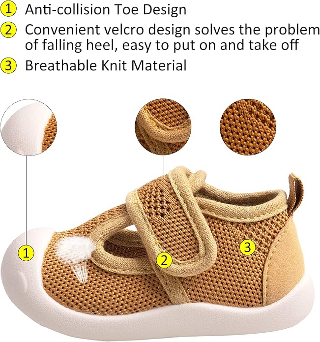 Baby First-Walking Shoes 1-4 Years Kid Shoes Trainers Toddler Infant Boys Girls - Image 2