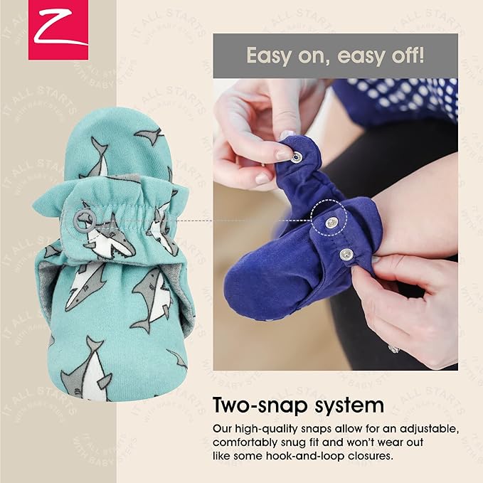 Zutano Organic Baby Booties Newborn Infant, Lost Baby Socks Solution, 18-24 - Image 3