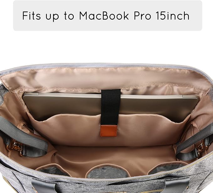 mommore Breast Pump Bag Diaper Tote Bag - Image 4