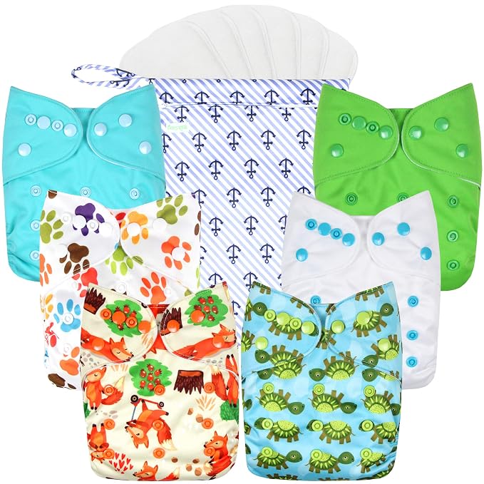 wegreeco Cloth Diapers 6 Pack by wegreeco