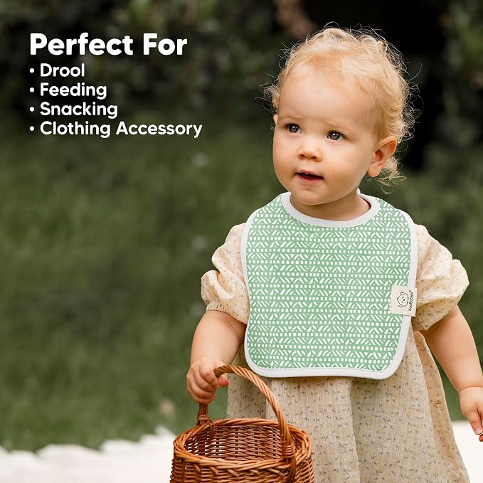 KeaBabies 8-Pack Organic Baby Bibs - Image 8