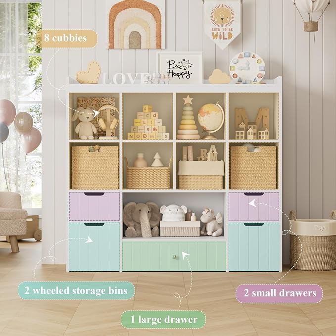 HORSTORS 48"W Kids Toy Storage Organizer, Large Toy Storage Chest - Image 7