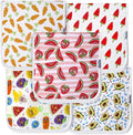 5-Pack Organic Cotton Burp Cloths – Large, Ultra-Soft 3-Layer Towels by KiddyStar%C2%AE