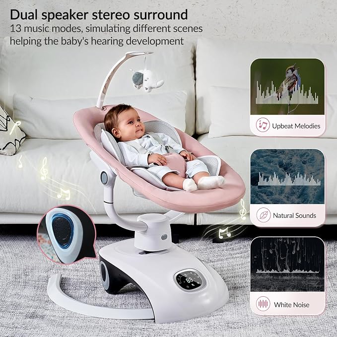 Baby Swing for Infants Electric Automatic Multi Motion Newborn for Girl & Boy - Image 6