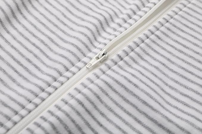 O2 BABY Baby Boys Girls Organic Cotton Zip-Front Sleeper Pajamas, Footed Sleep - Image 5