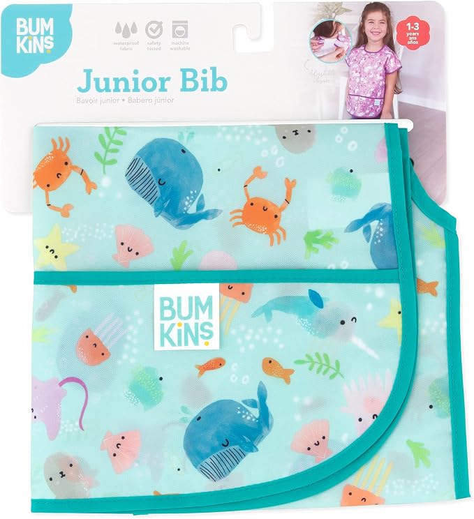 Bumkins Bibs - Toddler Bibs, Waterproof, Large - Image 6