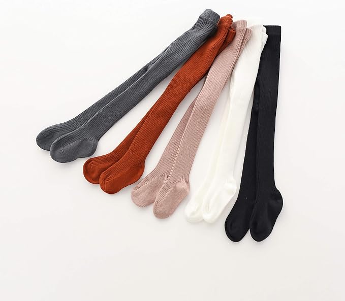 CECORC Baby Girls Tights Toddler Cable Knit Leggings Thick Cotton Infant - Image 6