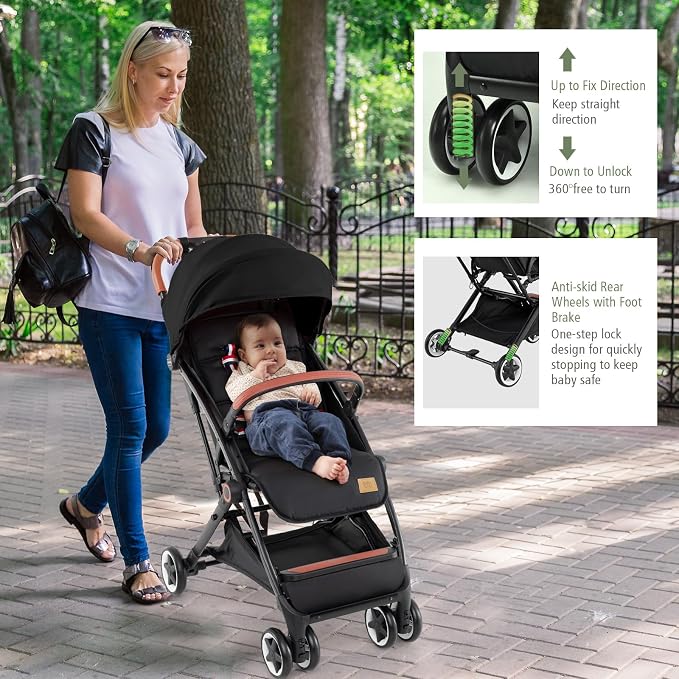 BABY JOY Lightweight Baby Stroller, Compact Toddler Travel Stroller - Image 5