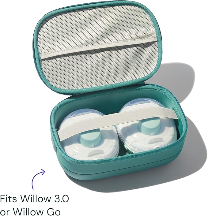 Willow Go - Wearable Breastfeeding Pump and Teal Case - Hands Free Breast Pump - Image 3