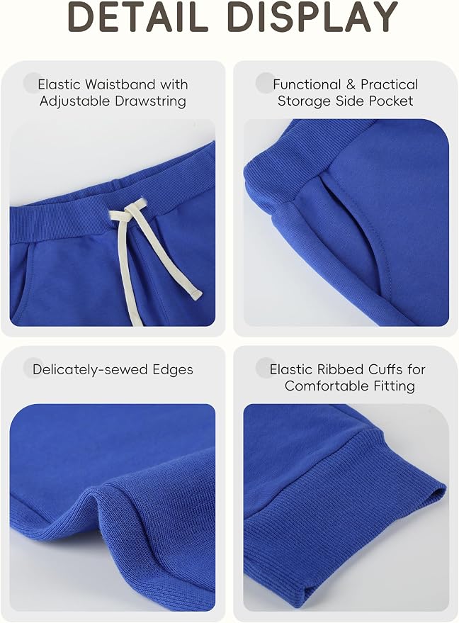 4 Pack Toddler Boys Sweatpants Cotton Baby Kids Joggers Toddler Boys Girls - Image 3