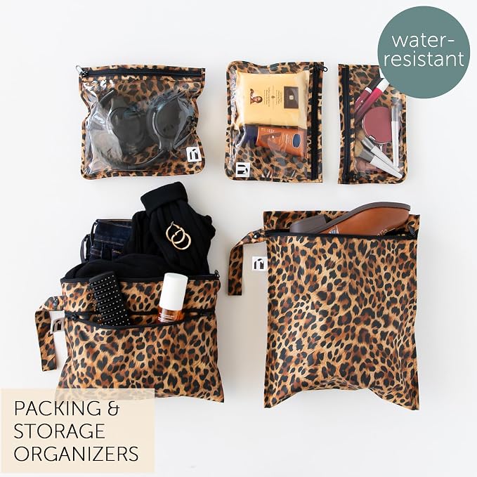 Bumkins Roamio Travel Set – Waterproof Wet Bag, Wet/Dry Clutch, 3 Clear TSA - Image 2