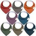 8-Pack Organic Baby Bandana Bibs by KeaBabies