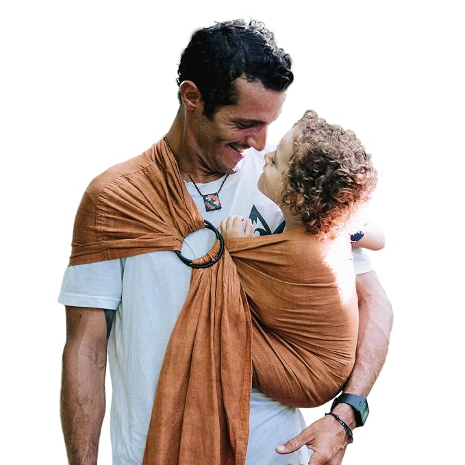 Nalakai Luxury Ring Sling Baby Carrier, Soft Linen Blend Baby Sling, Baby Wrap by NALAKAI