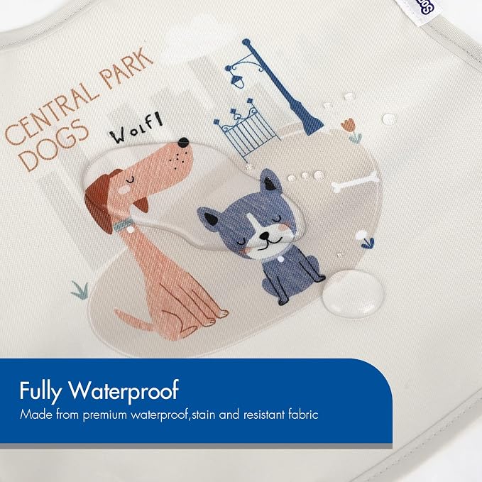 Soarwg Kids Baby Bibs, 5 Pack Waterproof Bibs - Image 5