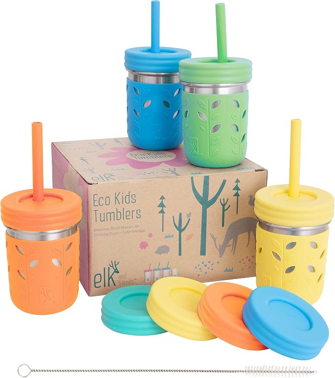 Elk and Friends 10oz Stainless Steel Kids + Toddler Drinking Cups | The by ElkandFriends
