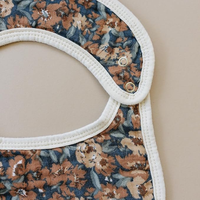 Mebie Baby Muslin Cotton Bib, 3 pack, Baby Bib Set - Image 3