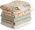 mushie Muslin Organic Cotton Washcloths 5-Pack | Soft Wipes by mushie