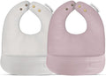 Vegan Leather Easy Clean Baby Bibs by BleuLaLa