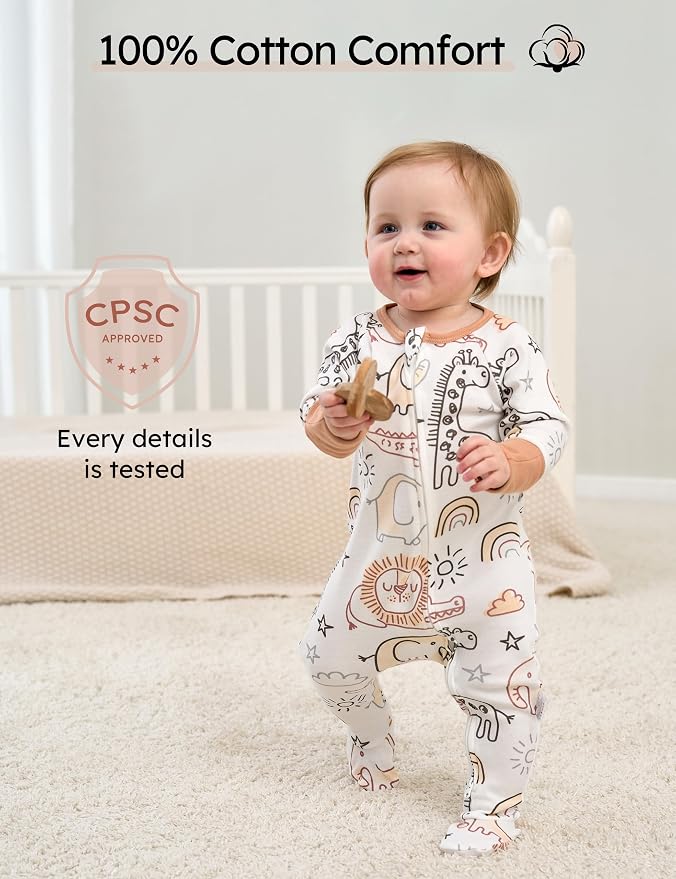 Yoofoss Baby Pajamas 100% Cotton Baby Sleepers - Image 2